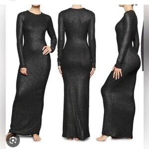 SKIMS shimmer crewneck soft lounge dress